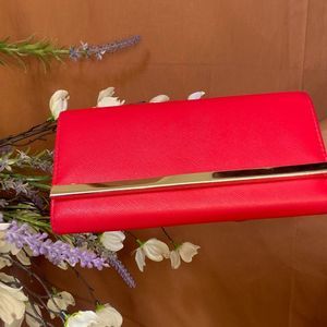 Red handheld wallet